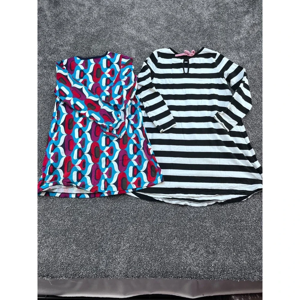 Lot of 2 Hanna Anderson Girls dresses Size 120 US 6-7 Long‎ Sleeve